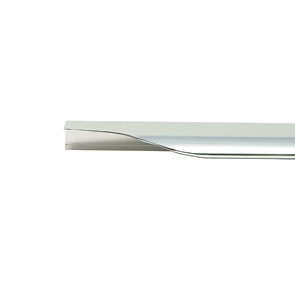 2 poignées de meuble de salle de bains l.50 cm alu chrome Imandra
