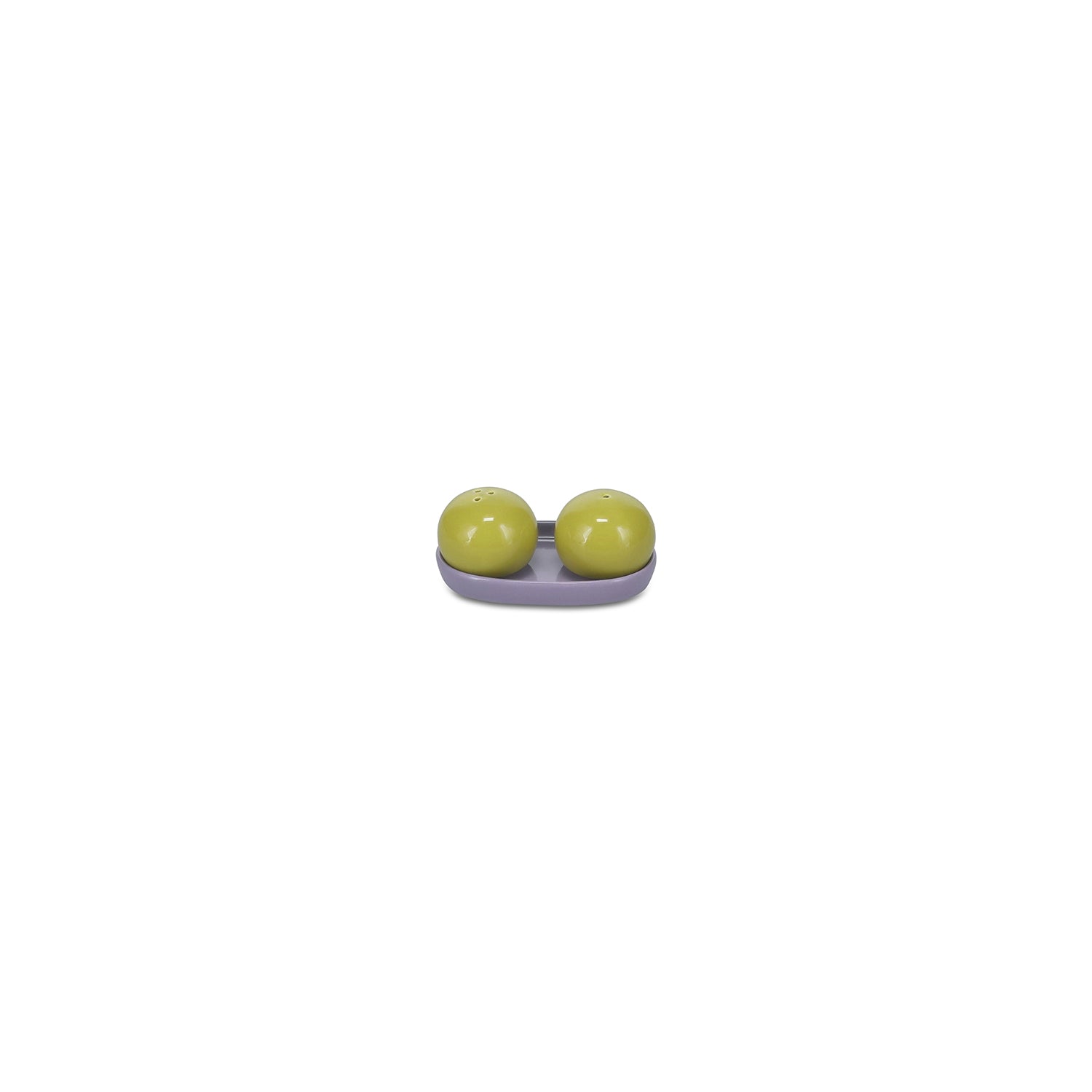 Ona - Peper en zoutstrooier 3-delig groen/paars Duo
