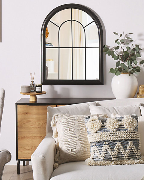 Miroir EMBRY 69 cm 89 cm Métal Noir