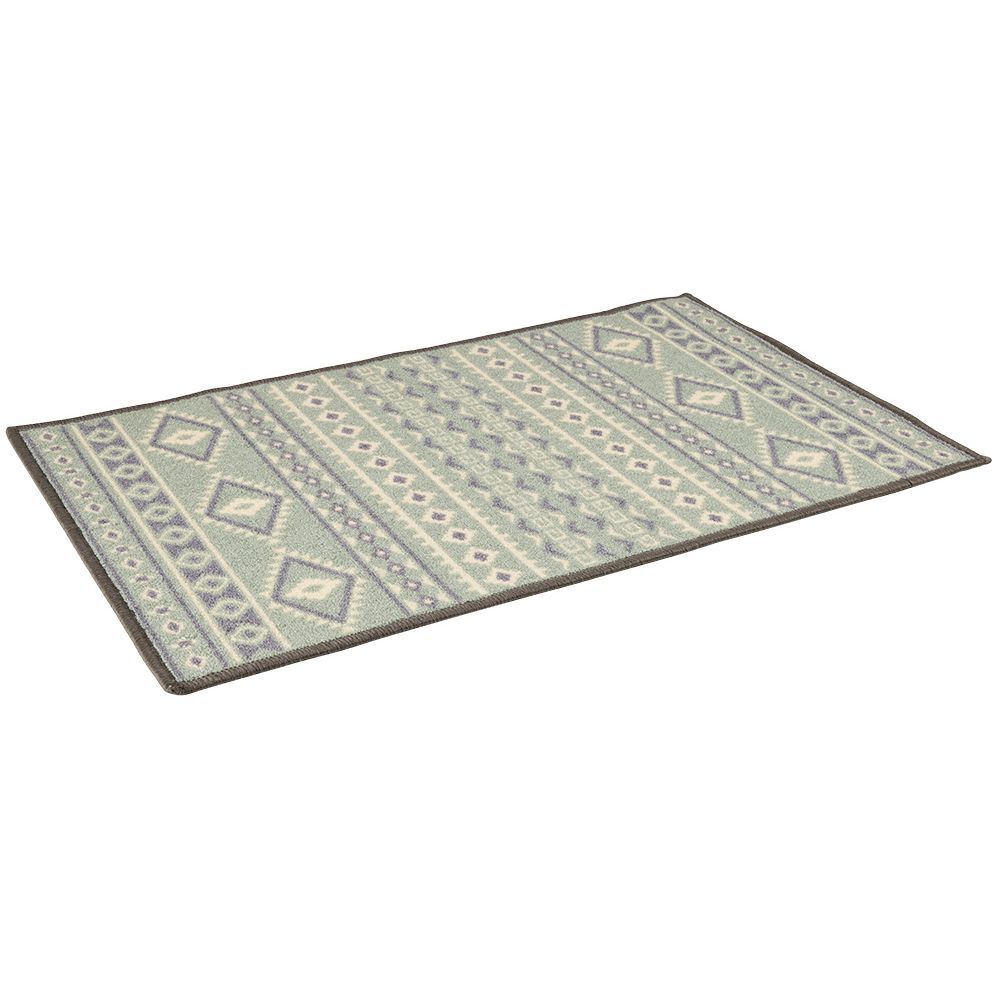Tapis de cuisine latex imprimé vert 80x50 cm