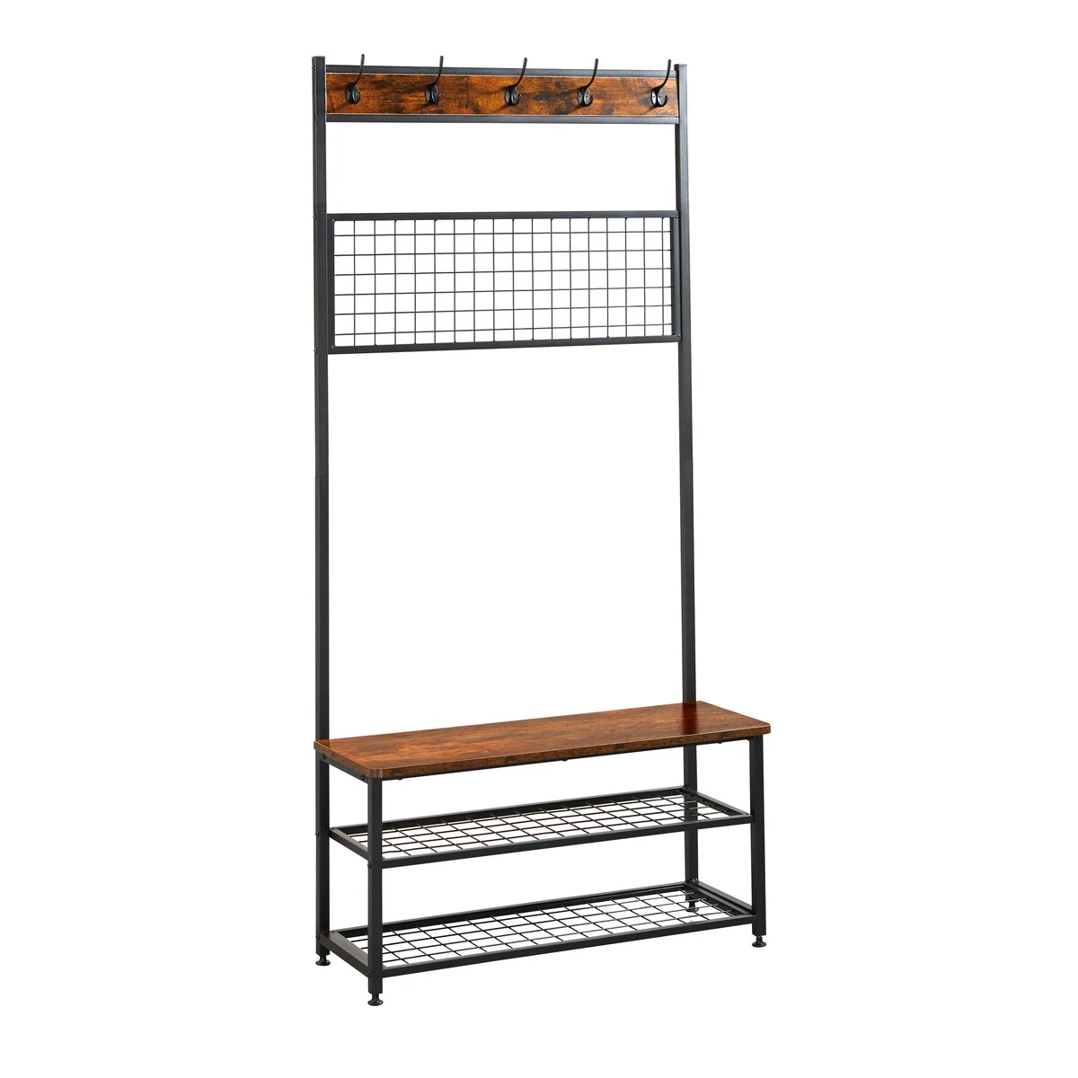 4 in 1 MDF board with melamine finishing Coat Rack