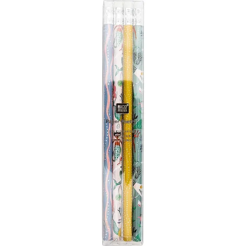 Bleistift 4er-Set Meerjungfrau