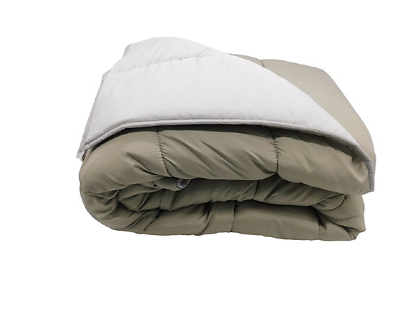 Couette tempérée Taupe / Gris perle - 2 personnes 220 x 240 - 12977-10