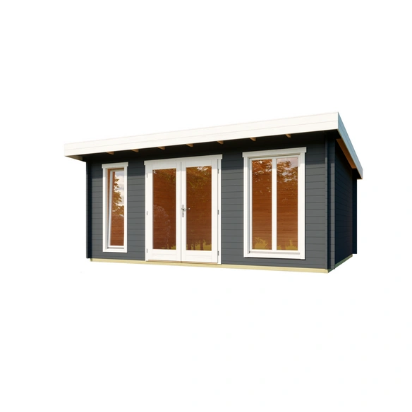 Gartenhaus »Dorset«, BxHxT: 540 x 239,4 x 460 cm (Außenmaß inkl. Dachüberstand), carbongrau