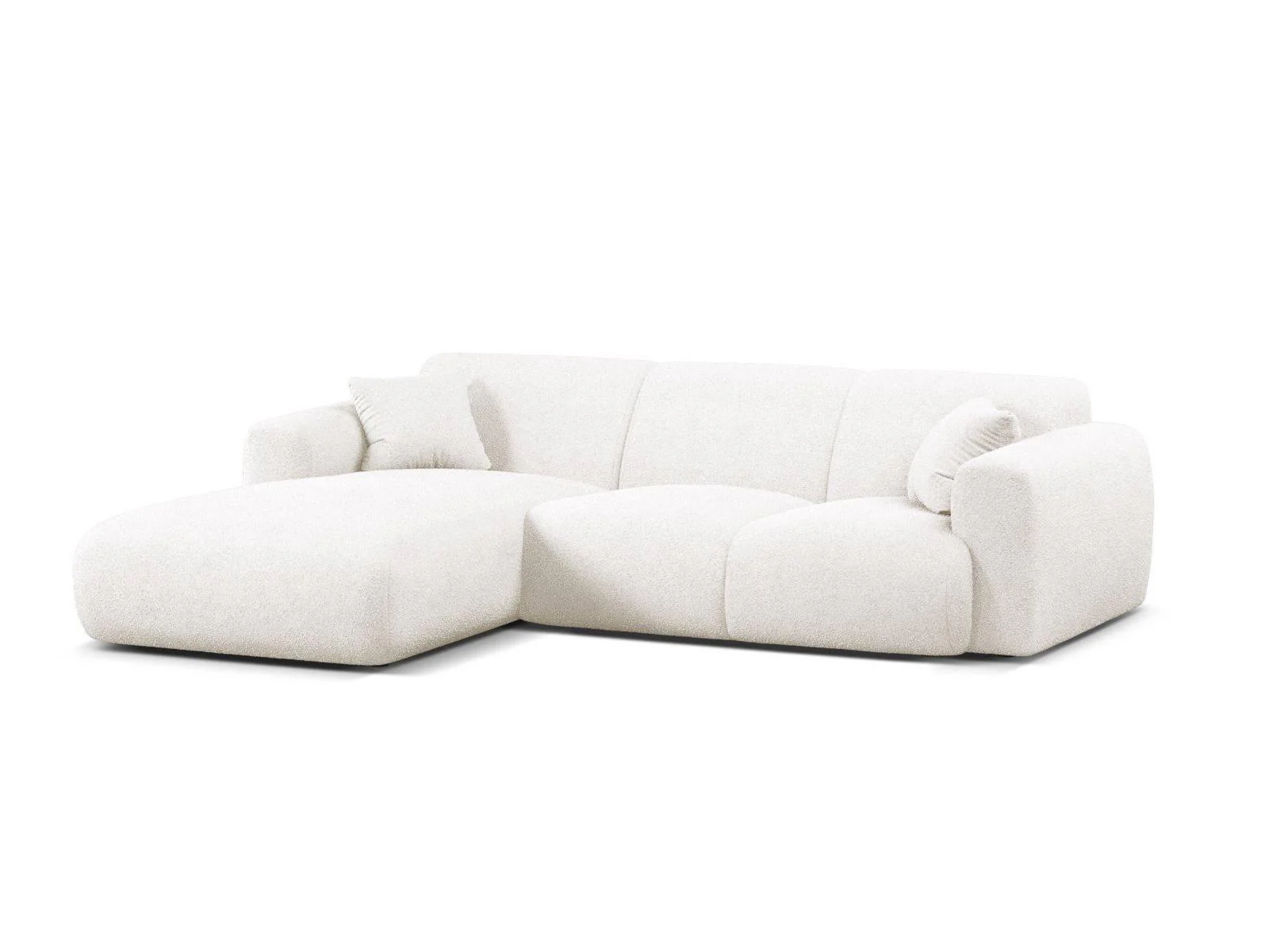 Hoekbank Molino links bouclé