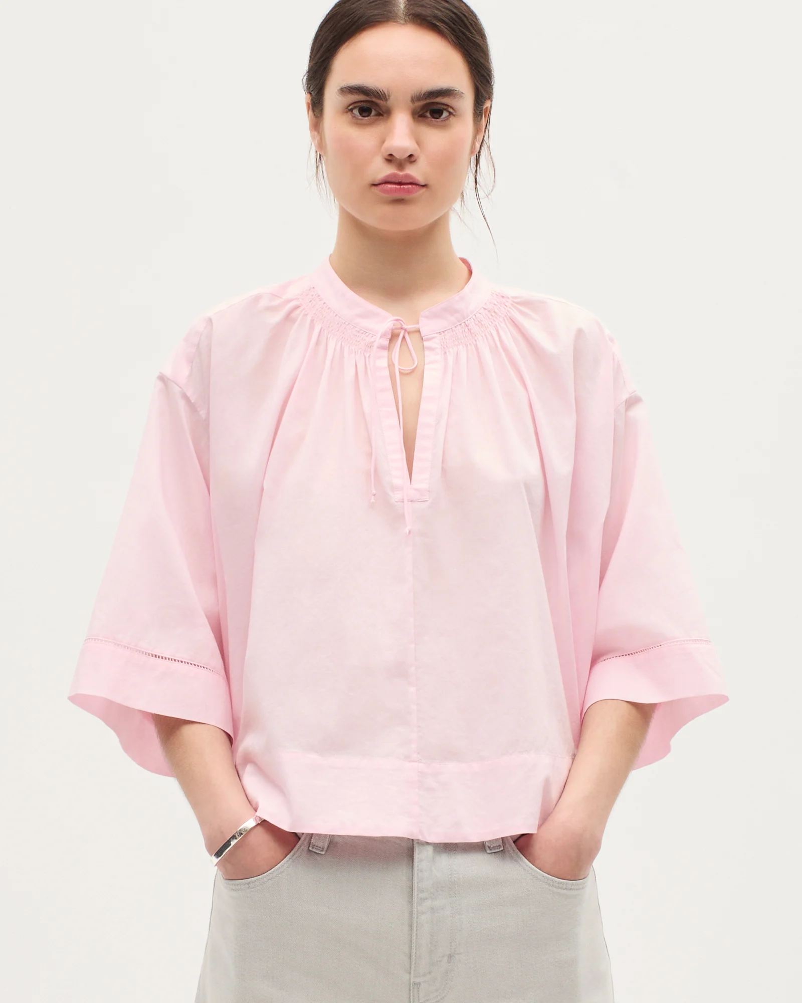 Blouse en voile de coton