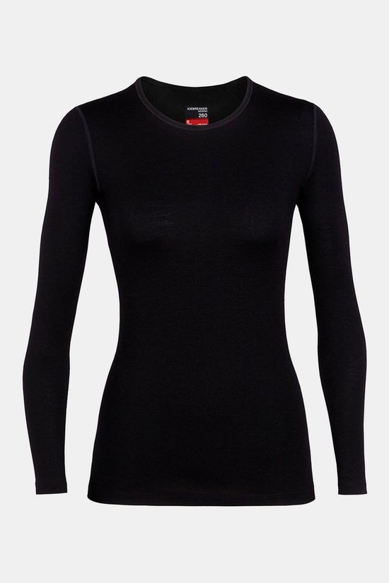 icebreaker 260 Tech LS Crewe Thermoshirt Dames