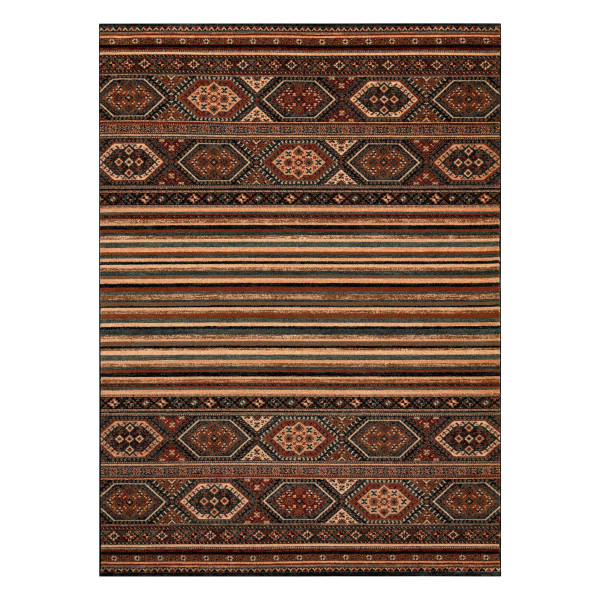 Dywan wełniany KASHQAI 4356 500 etniczny terakota 67x130 cm