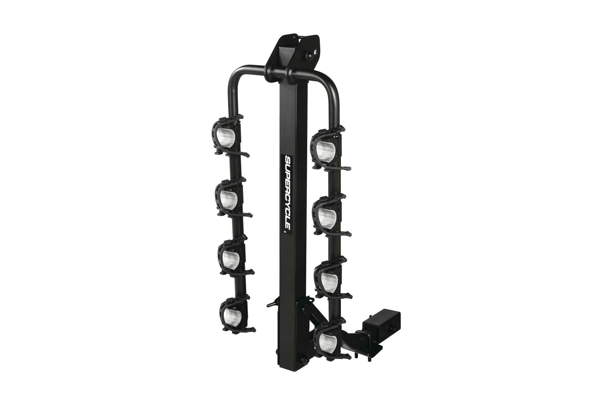 Supercycle Dual Arm Hitch Mounted Hanging Bike Carrier, 4-Bikes