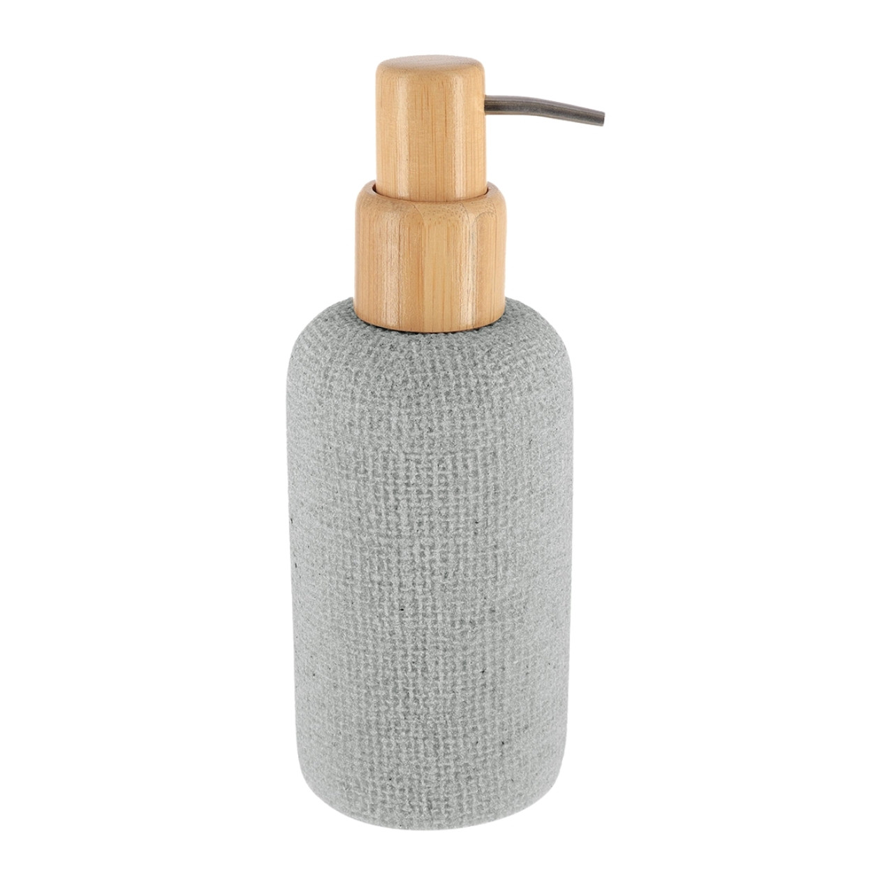 Dozownik do mydła Solena bambusowy szary 340 ml solidny nowoczesny