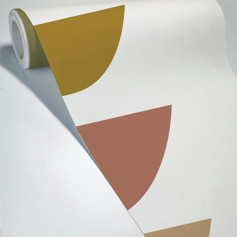 FORMES N°5 - Papier Peint Panoramique L240xH270cm Multicolore Abstrait