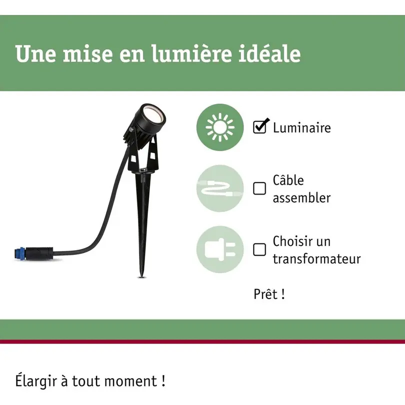 Outdoorleuchte Plug & Shine