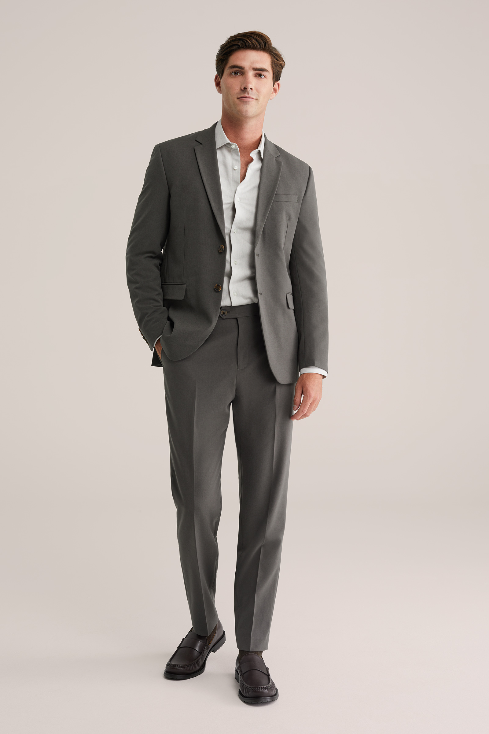 Heren slim fit pantalon - THE FLEX SUIT