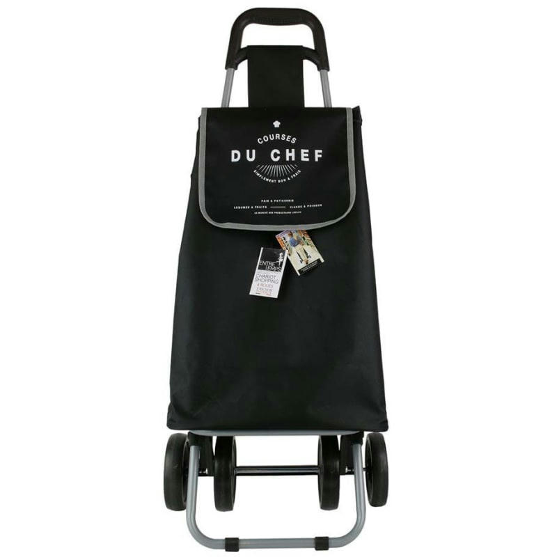 - Chariot de marché courses du chef gris