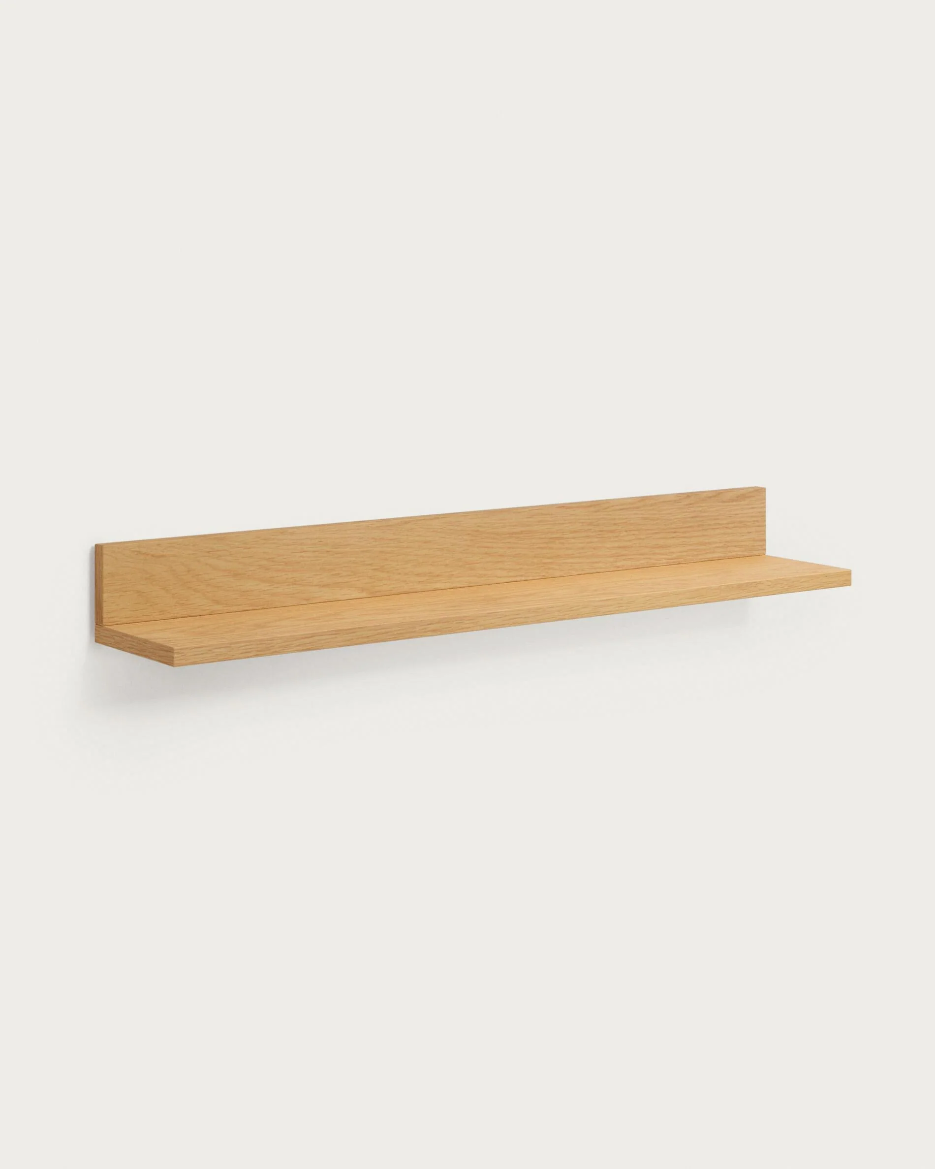 Abilen oak veneer shelf with natural finish, 80 x 15 cm, FSC™ 100% certified