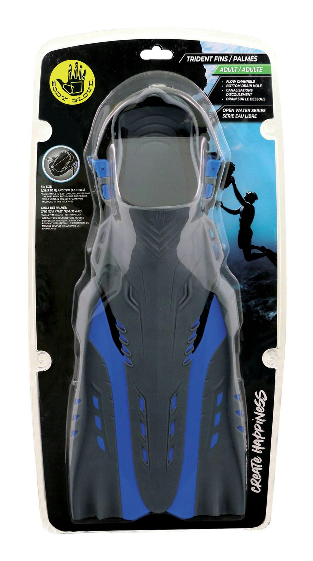 Body Glove Soft-Rubber Adult Swim Fins