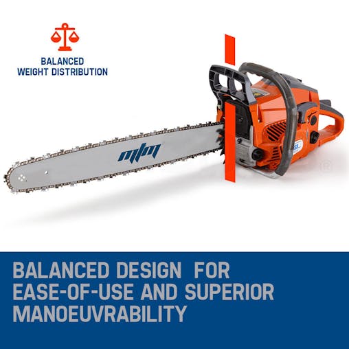 NNEMB Chainsaw Petrol Commercial 20 Bar E-Start Tree Pruning Chain Saw 4.1HP