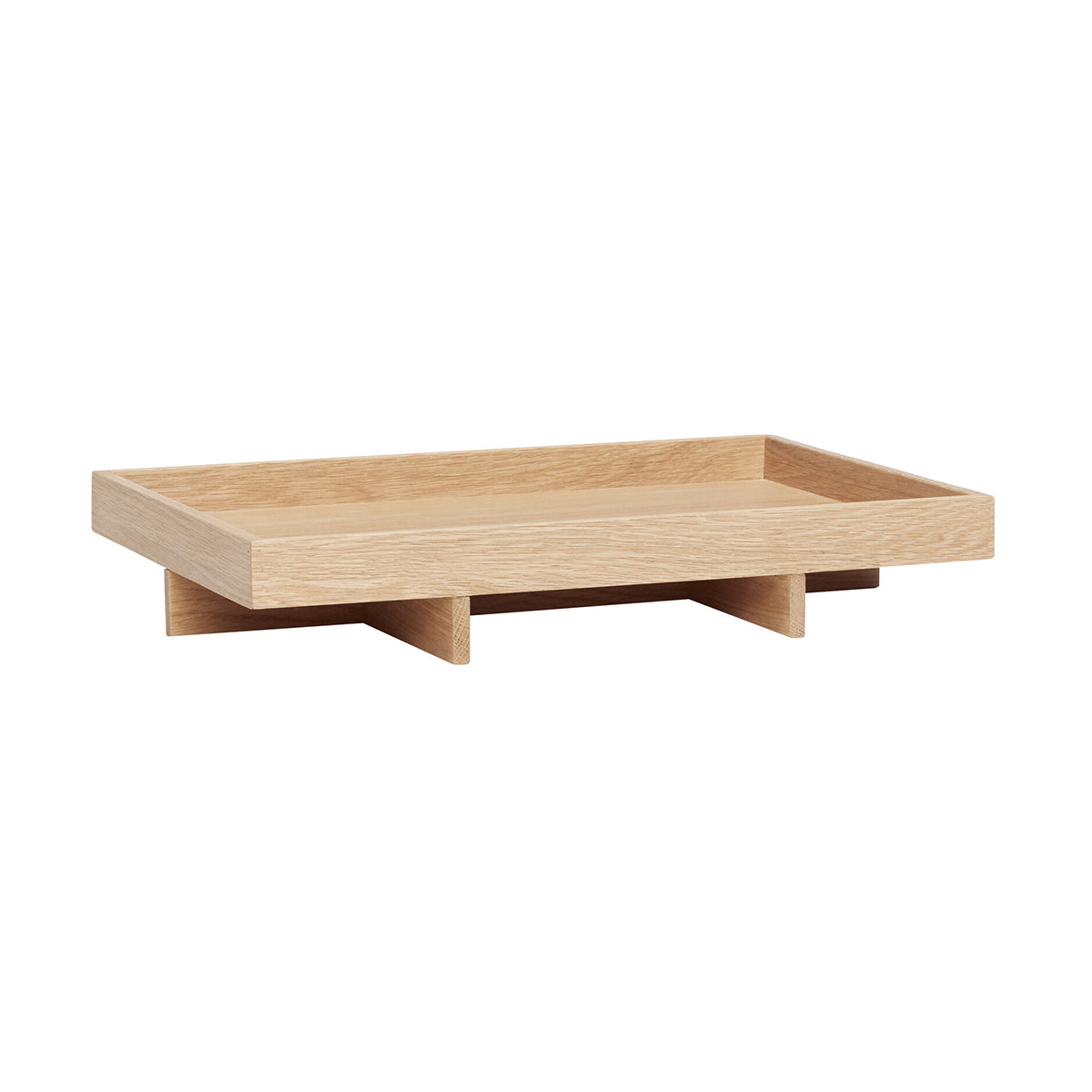 Hübsch dienblad Elevate - mdf/eikenfineer/eikenhout - 46x34xh8cm