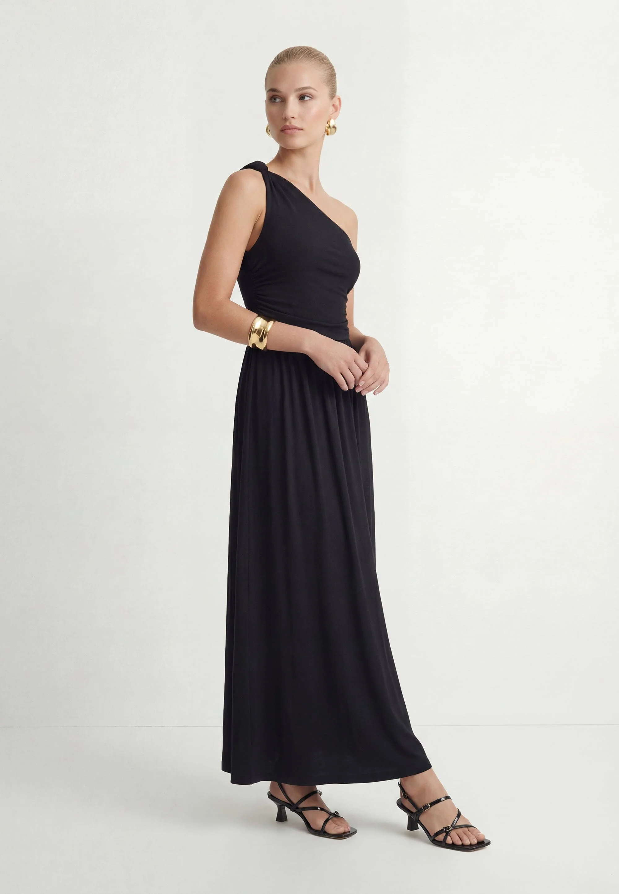 ROBE LONGUE - CHARLENE - NOIR