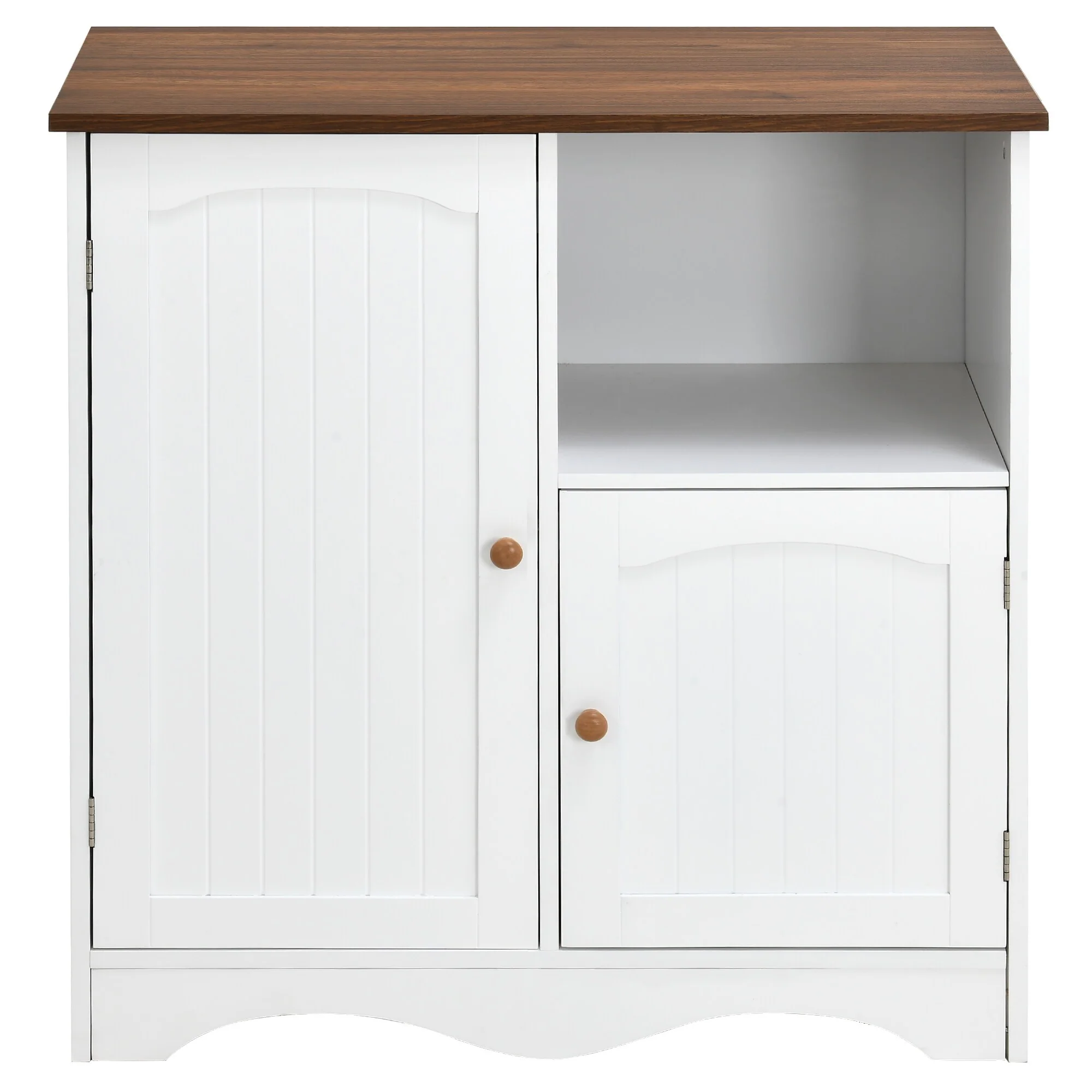 Moasis Farmhouse 2-Door Accent Cabinet Sideboard Storage Cabinet