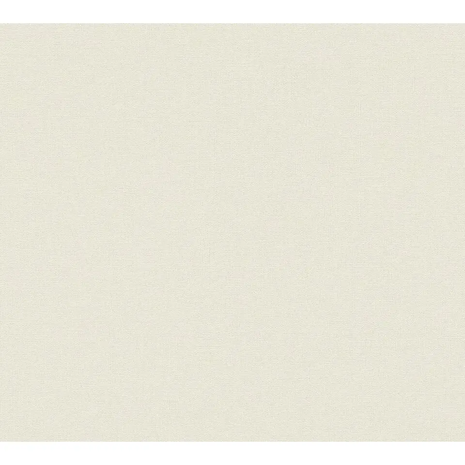A.S. Cr&eacute;ation behang stof look beige en wit - 53 cm x 10.05 m
