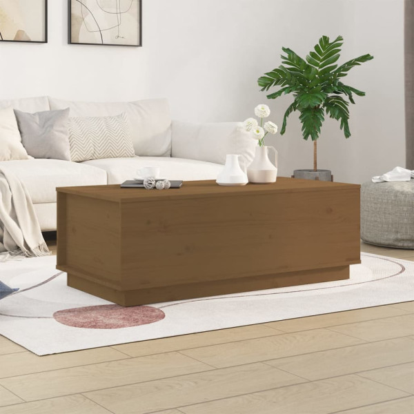 Stolik Kawowy Ława Stół Brązowy Drewniany 100x50x35 Podnoszony Blat