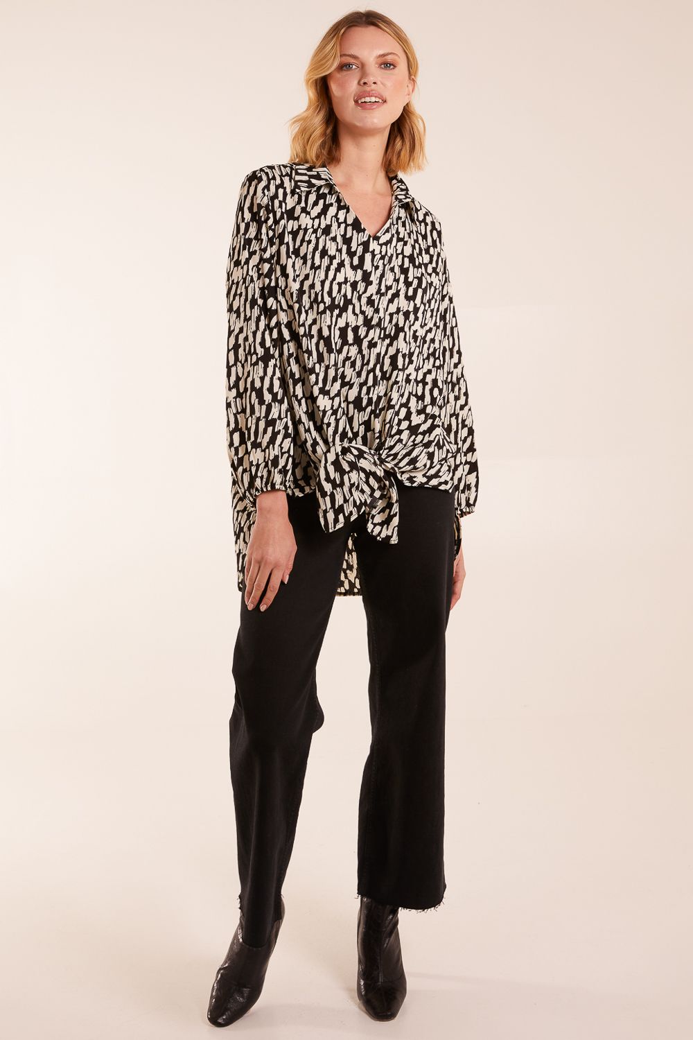 Blue Vanilla High Low Hem Blouse