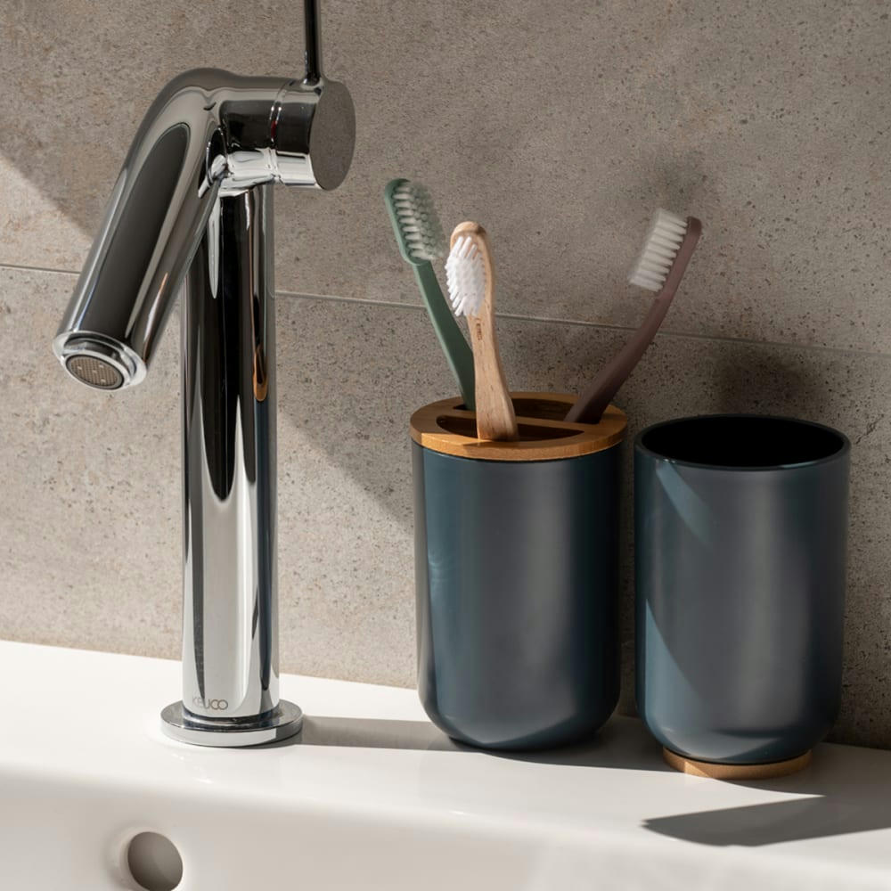 DECENT - Set de salle de bain 6 pièces bleu