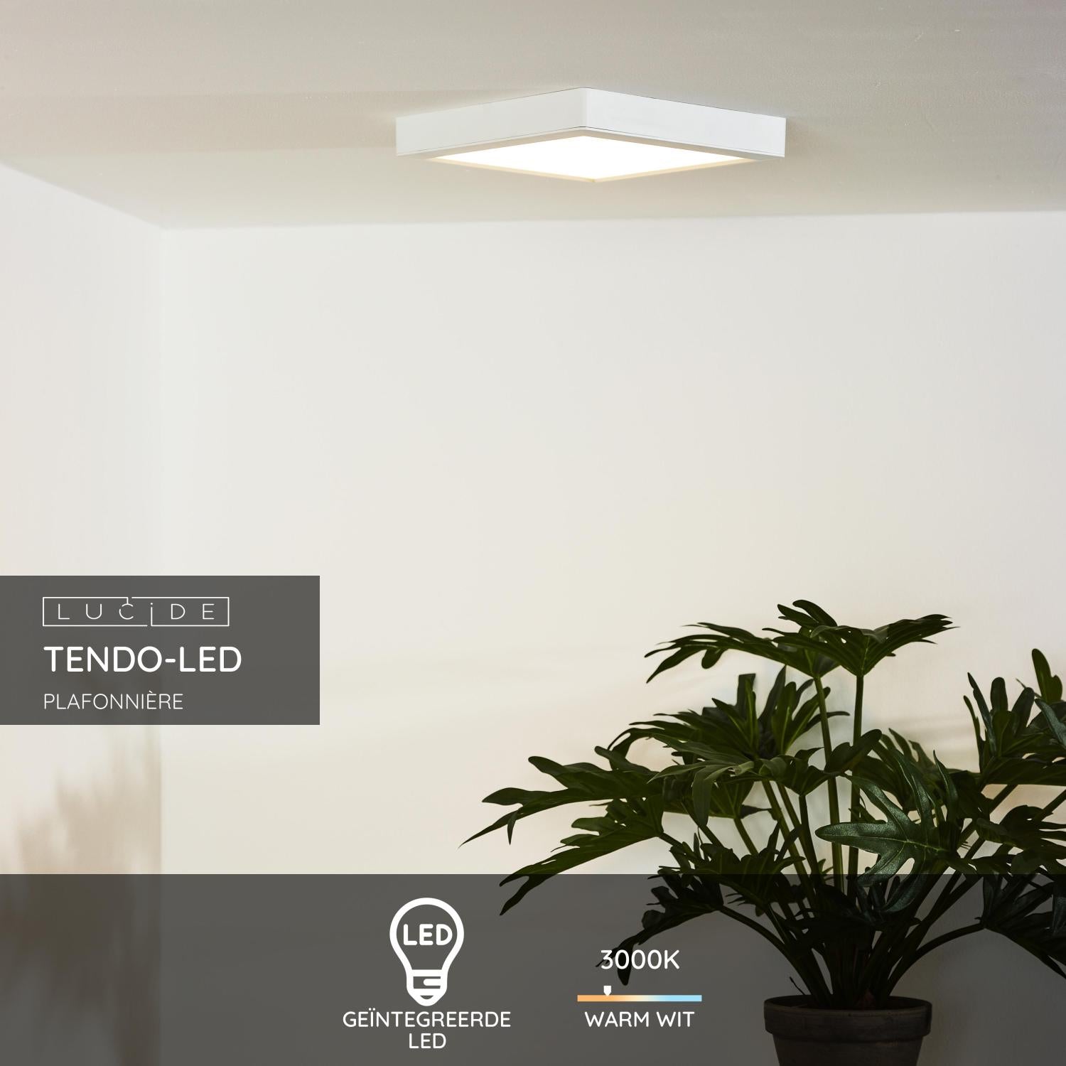Lucide TENDO-LED Plafonnière - Wit