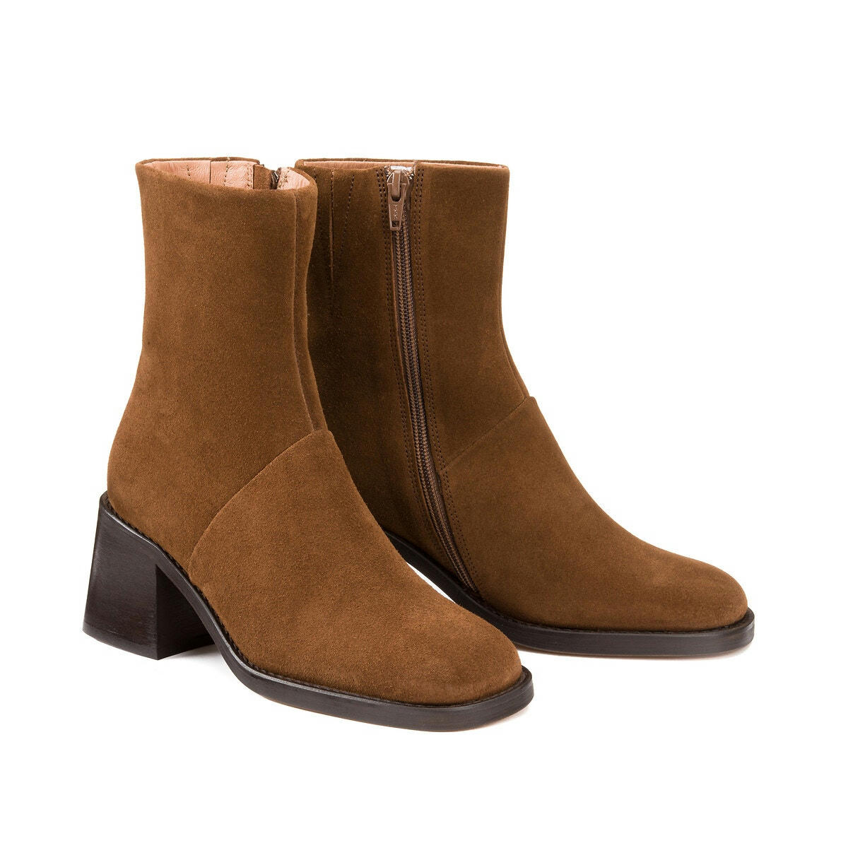 Bottines en croûte de cuir Diouna