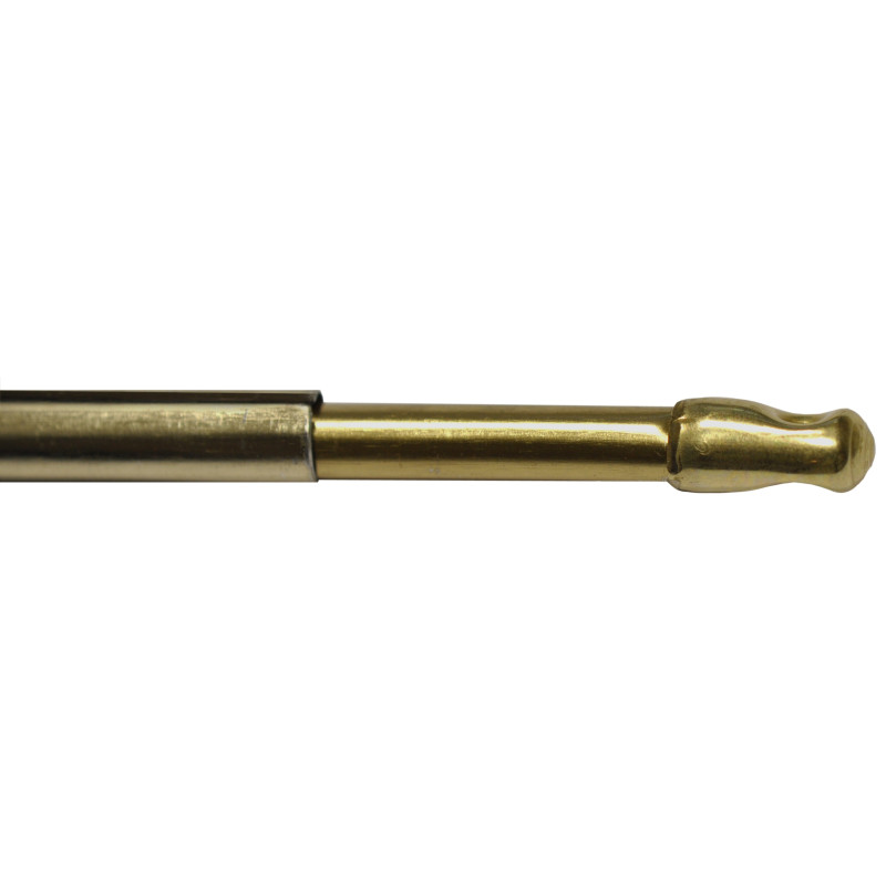 Tringle ronde extensible avec 4 pitons laiton 60 à 100 cm 2 pièces MOBOIS