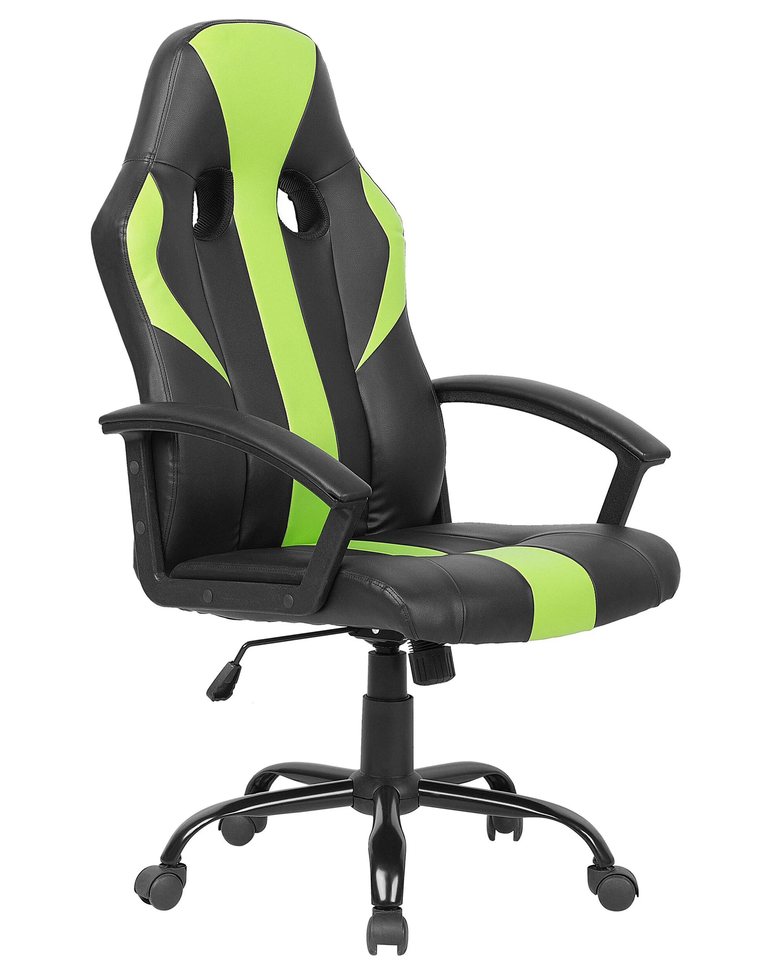 Office Chair SUCCESS Faux Leather Lime Green