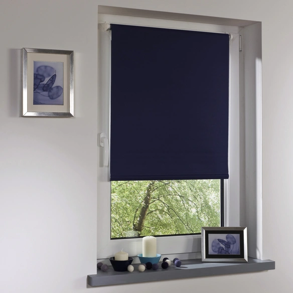 Verdunkelungsrollo »Klemmfix«, blau, Polyester