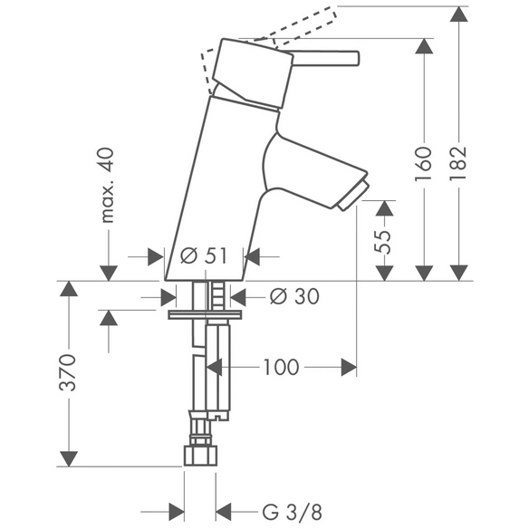 Waschtischarmatur »Talis S«, Messing