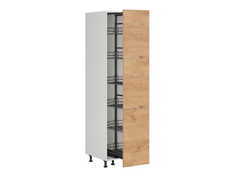 Szafka kuchenna dolna Hamper 40 cm z koszem cargo dąb lancelot