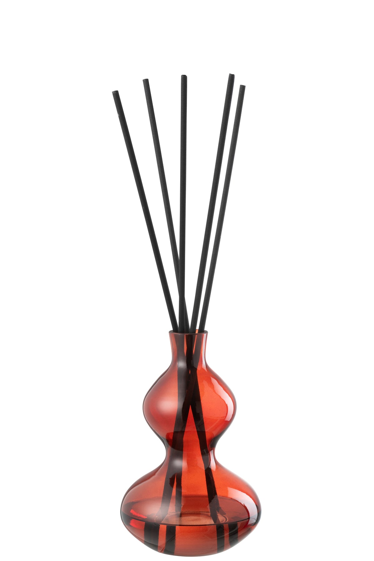J-Line geurstokjes Olive & Frank Incense - glas - rood - small