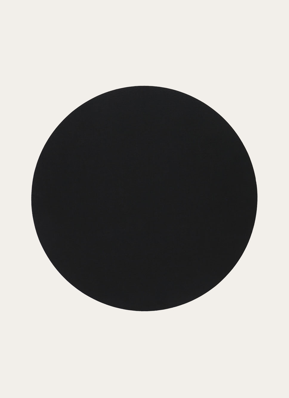 SET DE TABLE ROND IMPERMÉABLE DOUBLE FACE NOIR