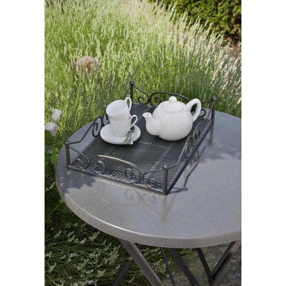 Beistelltisch »Toulouse«, BxHxT: 51 x 74 x 36 cm, Gestell aus Stahl, eisengrau