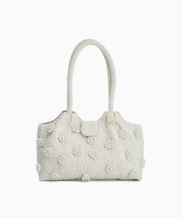 Dunmore Ivory - Embellished Shoulder Bag