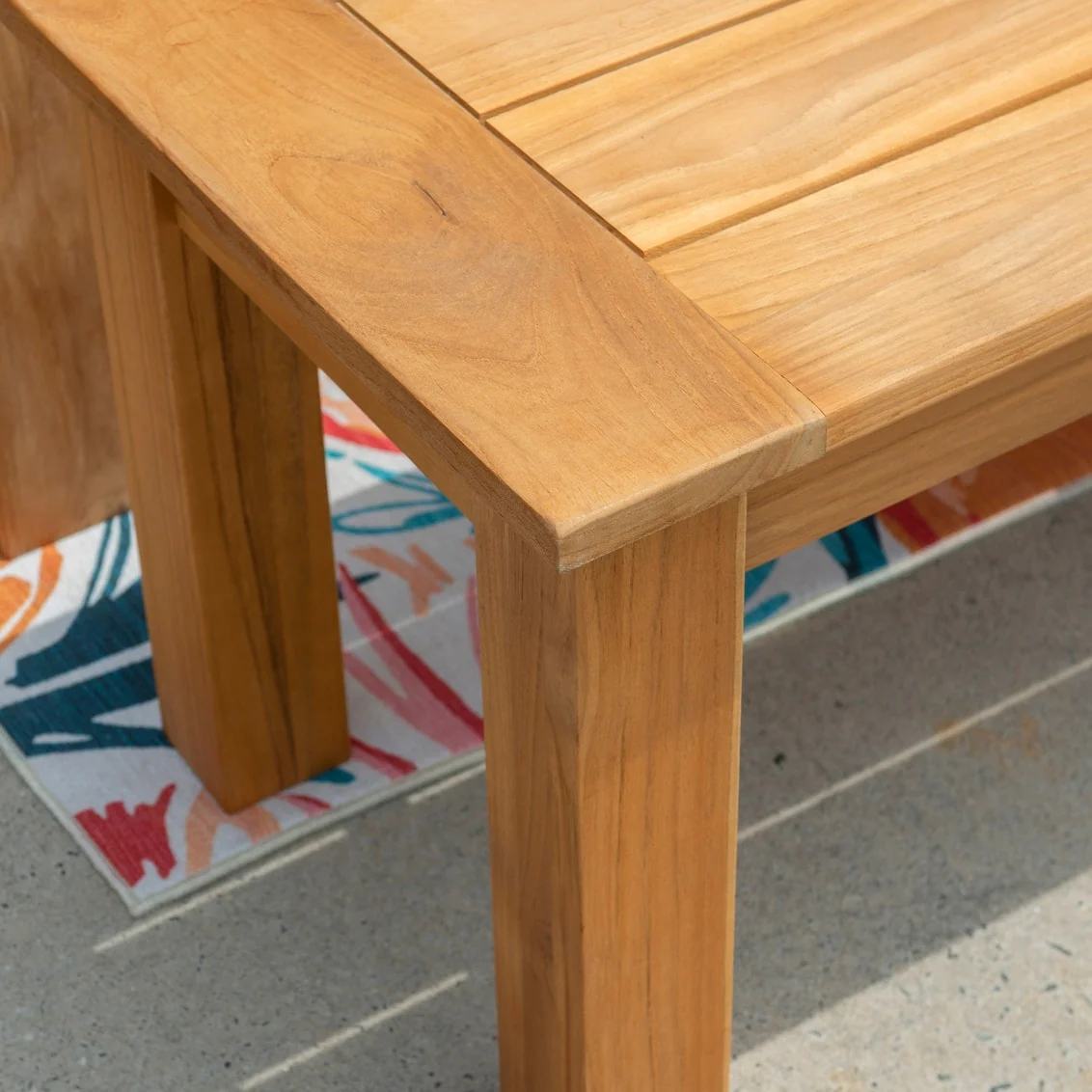 Clermont Outdoor Natural Teak Bench