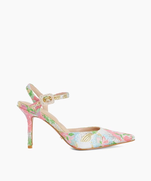 Channel Multi - Buckle-Detail Heeled Courts