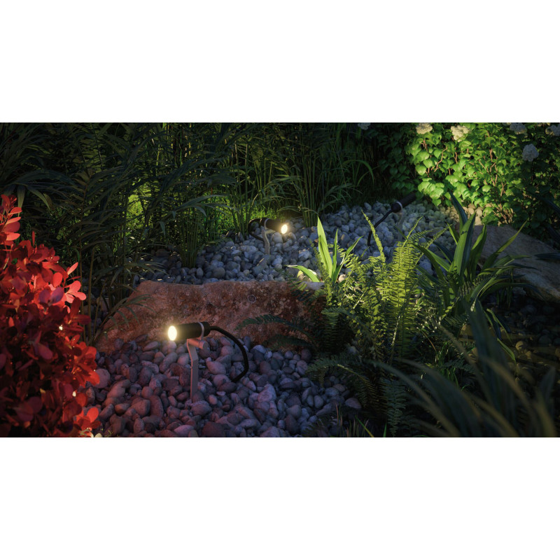 Spot extérieur LED Plug & Shine Plantini blanc chaud 2 W PAULMANN