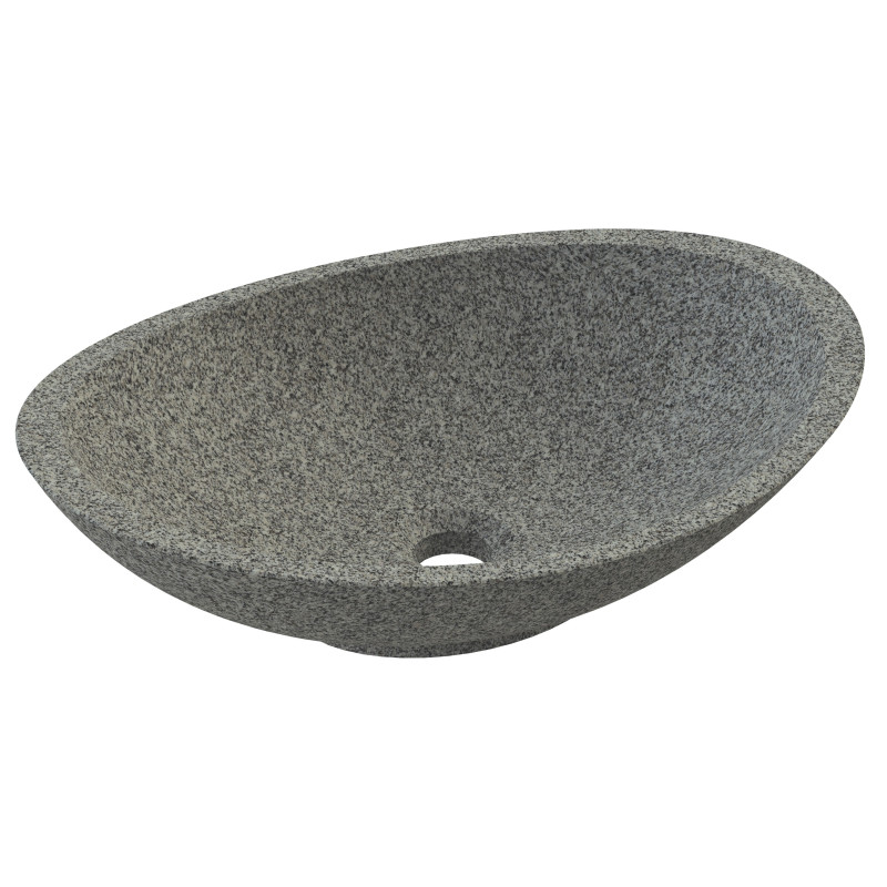 Vasque à poser ovale en granit ALLIBERT