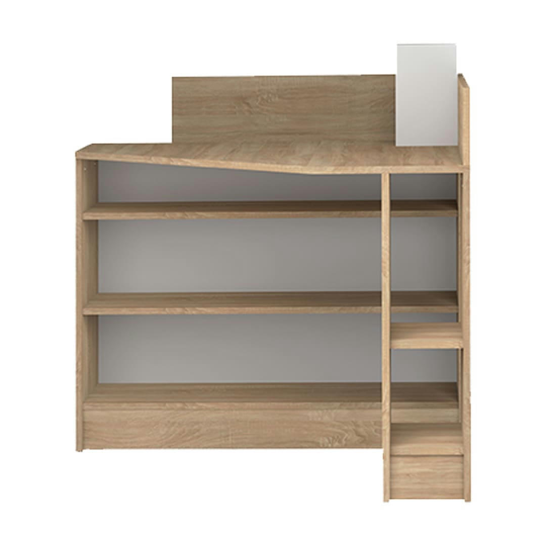 WALL - Bureau effet bois chêne naturel