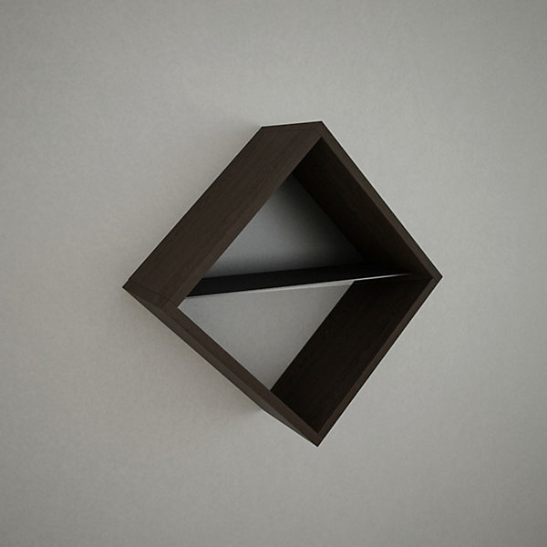 Etagère murale design Phuket - L. 56 x H. 56 cm - Marron