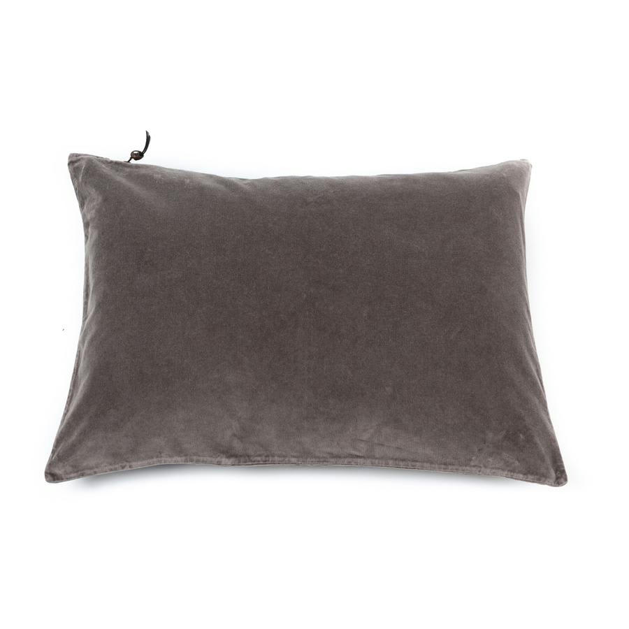 L'ESSENTIEL - COUSSIN - Lavage de velours Vert Citron 40x60