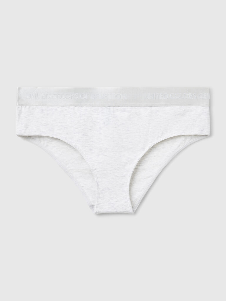 High-rise underwear in stretch cotton