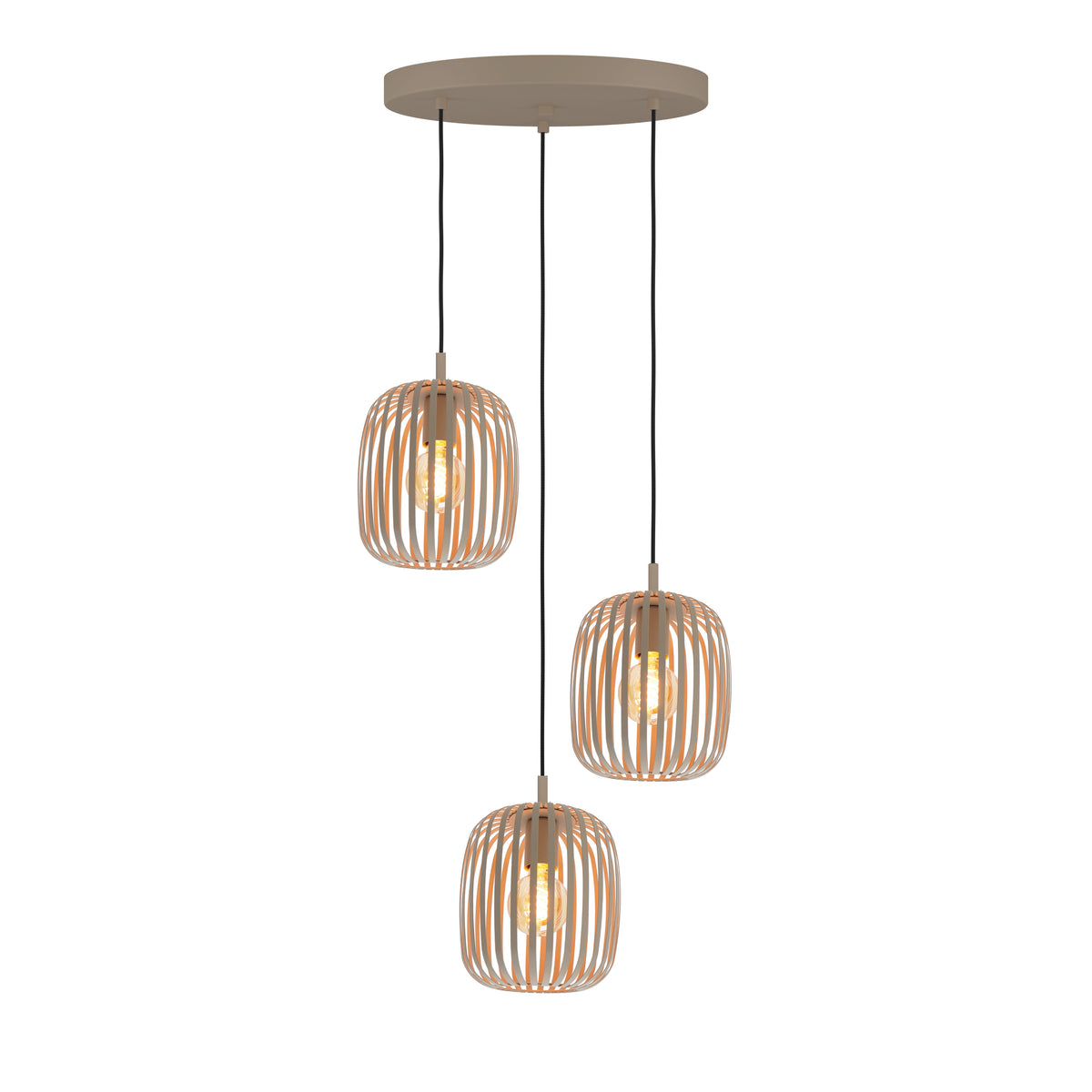 EGLO hanglamp Romazzina - e27 - zandkleur