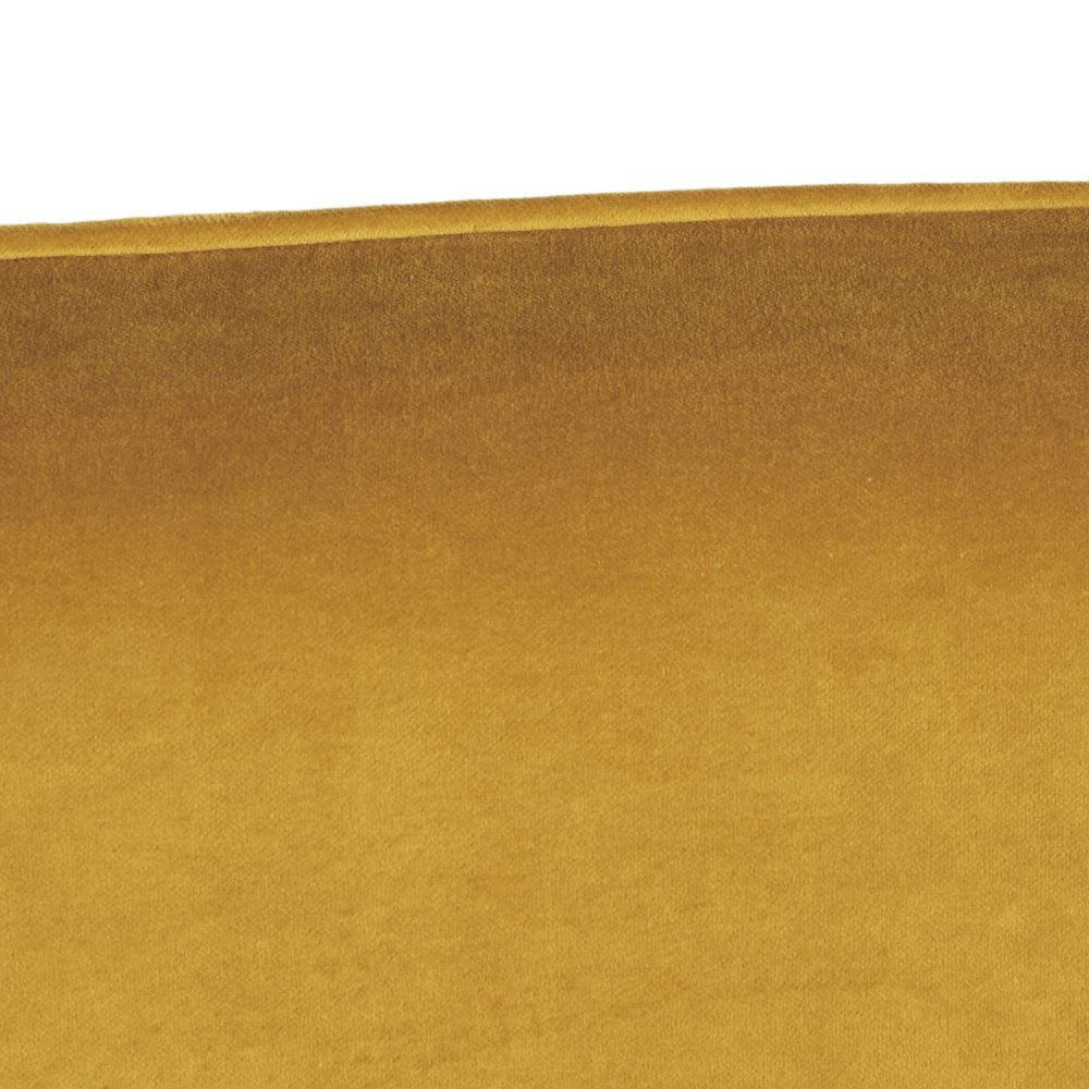 MORPHEE - Housse tête de lit 180 en velours jaune moutarde