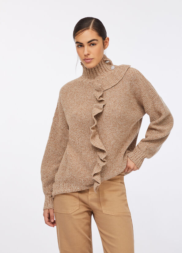 Maglia con maxi volant